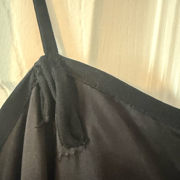 Vintage 1990s Linda Allard for Ellen Tracy Black Silk Slip Dress - Picture 6 of 11